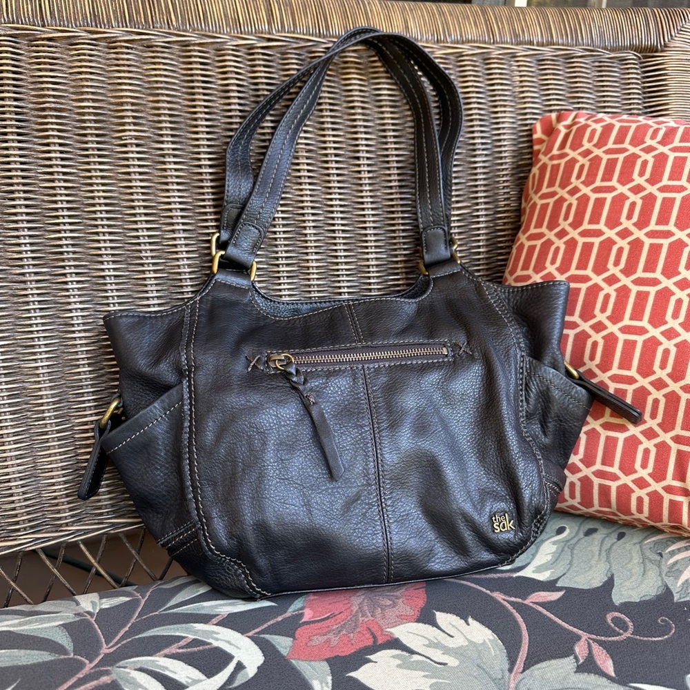 The Sak Kendra Hobo Bag Espresso Brown Pebbled Leather